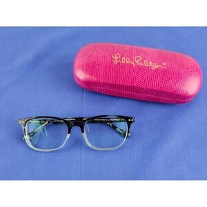 LILLY PULITZER SE AUBRA HAVANA BLUE FADE AUTHENTIC FRAMES EYEGLASSES 51-18-140